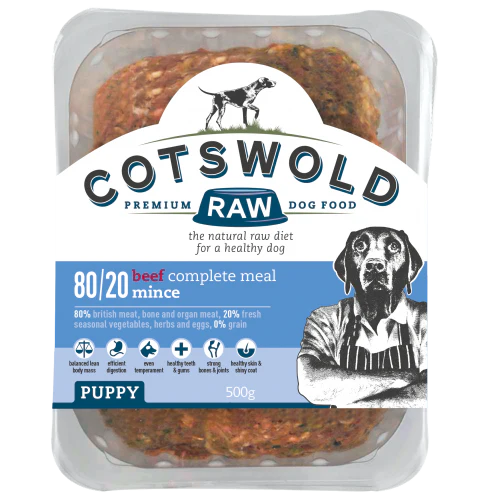 COTSWOLD RAW PUPPY BEEF 500G