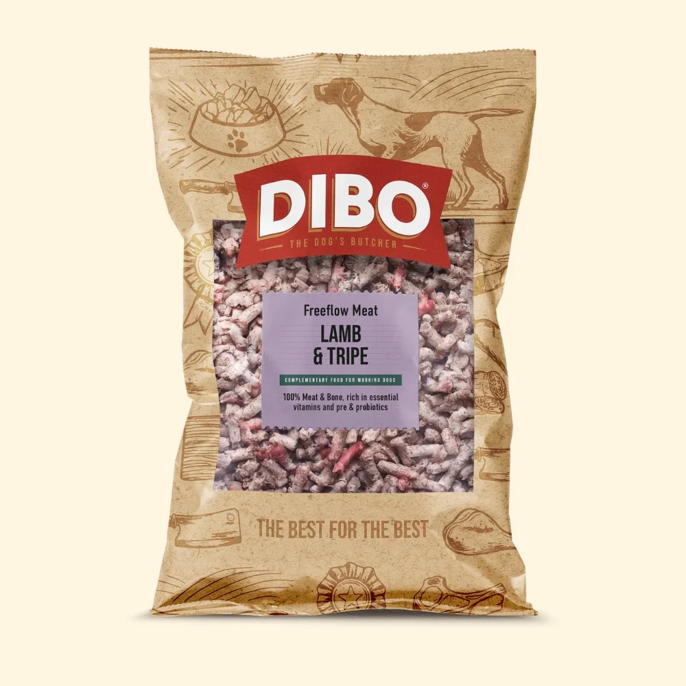 DIBO FREE FLOW MINCE LAMB AND TRIPE 1KG