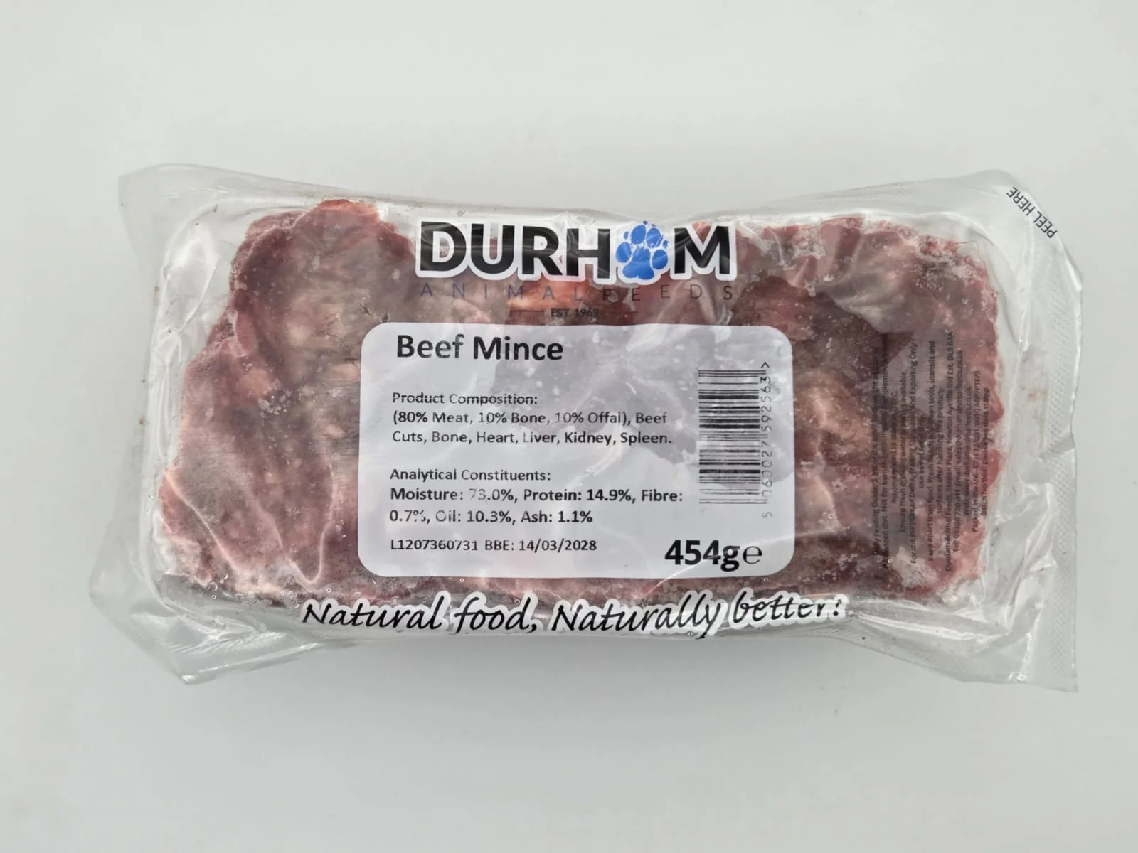 DURHAM BEEF 80/10/10 454G