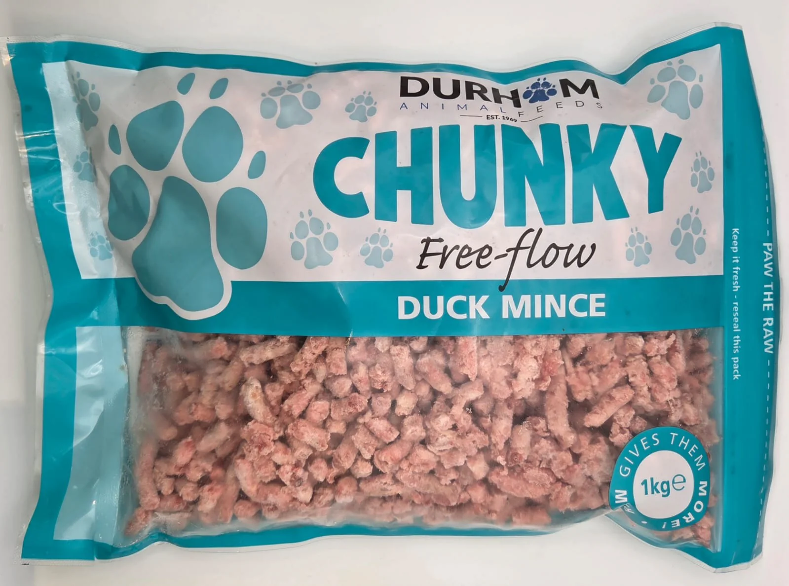 DURHAM CHUCKY FREE FLOW MINCE, DUCK 80/10/10, 1KG