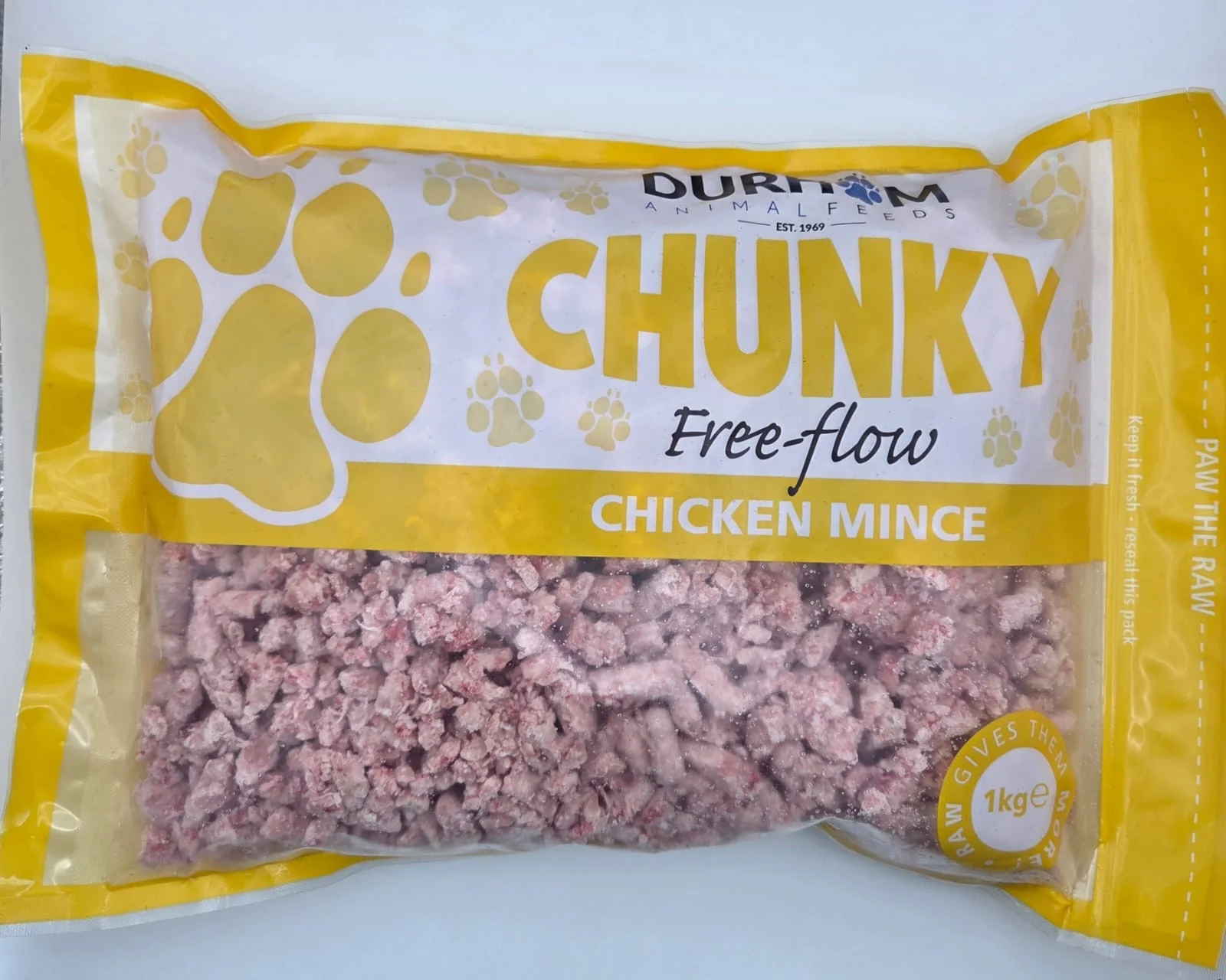 DURHAM CHUNKY FREE FLOW - CHICKEN MINCE 80/10/10, 1KG