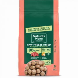 NATURES MENU FREEZE DRIED BEEF 625G