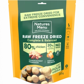NATURES MENU FREEZE DRIED CHICKEN 250G