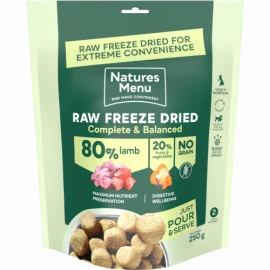 NATURES MENU FREEZE DRIED LAMB 625G