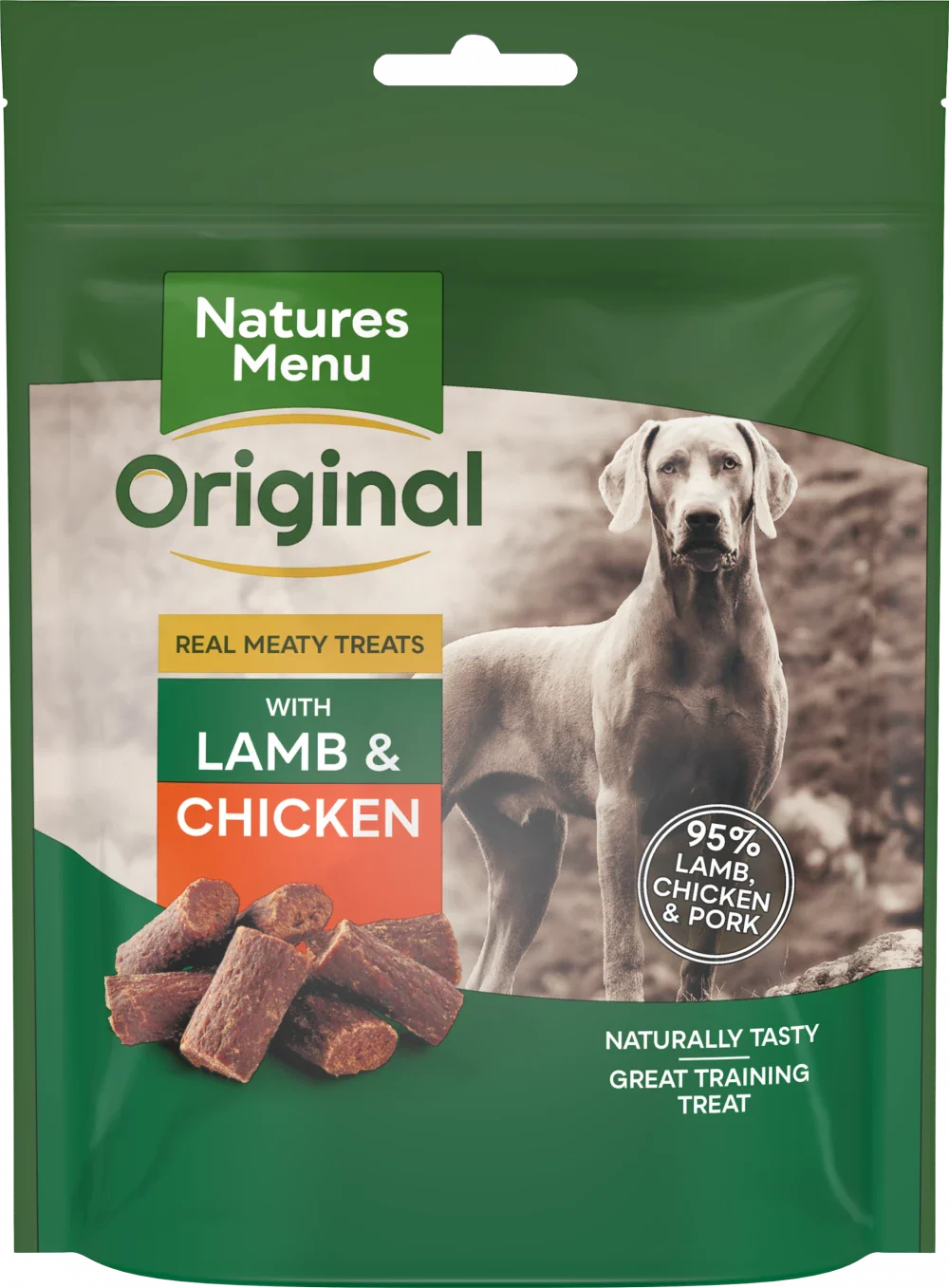 NATURES MENU LAMB AND CHICKEN TREATS 120G
