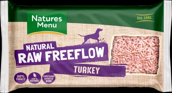 NATURES MENU TURKEY FREEFLOW MINCE, 2KG